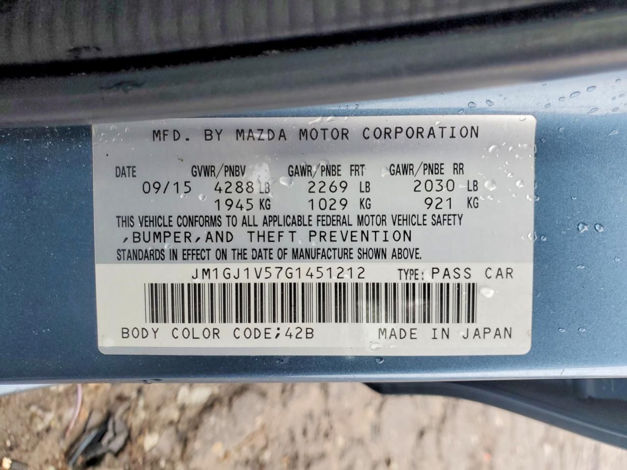 2016 Mazda 6 Touring