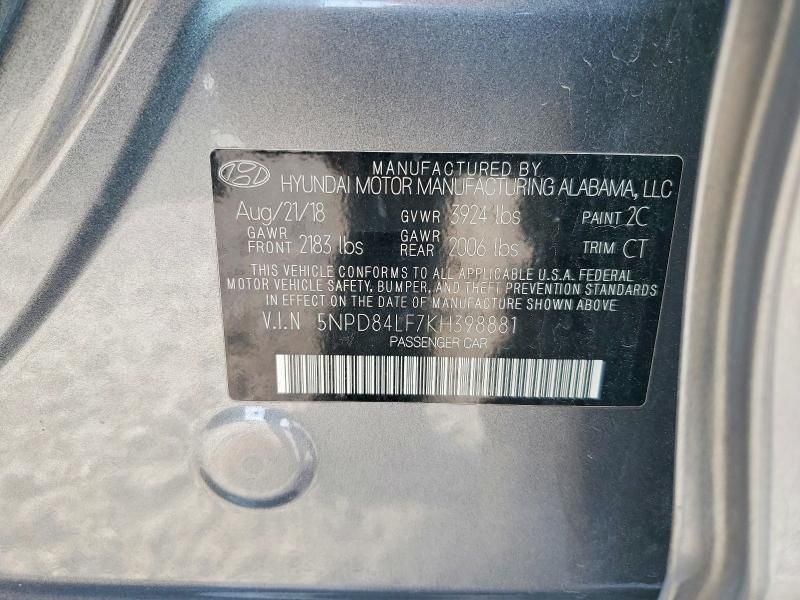 2019 Hyundai Elantra sel