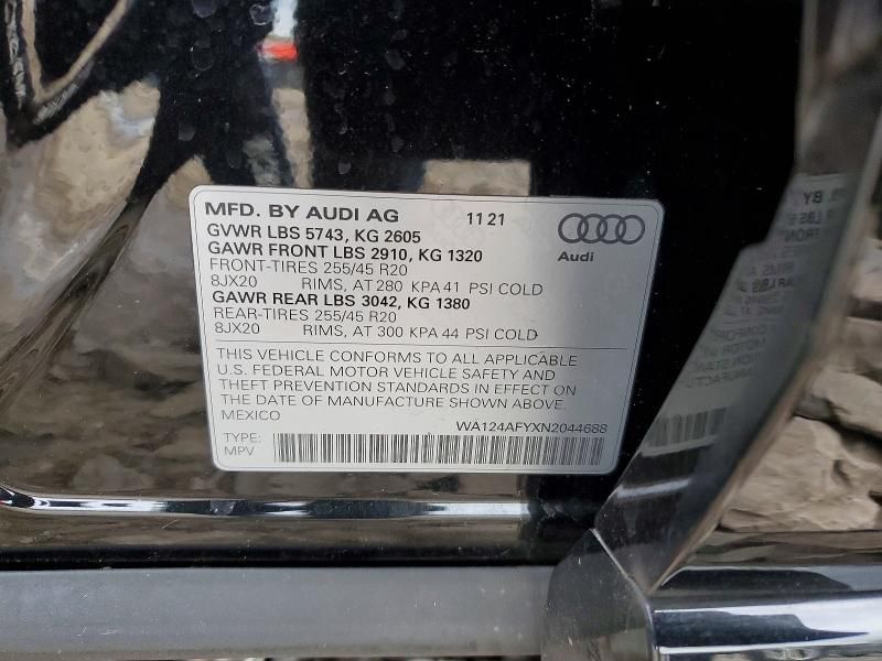 2022 Audi SQ5 Sportback Premium Plus