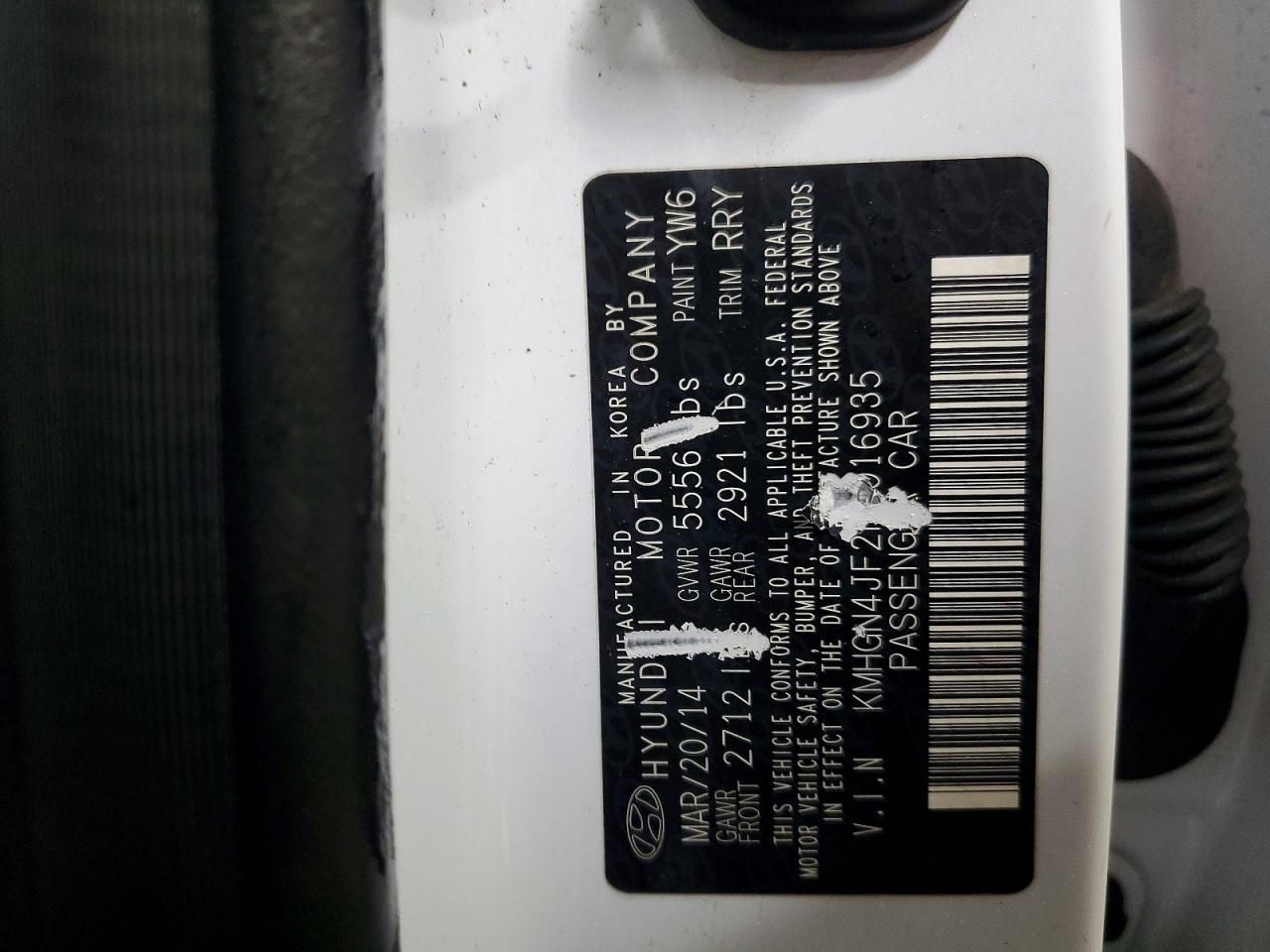 2015 Hyundai Genesis 5.0l