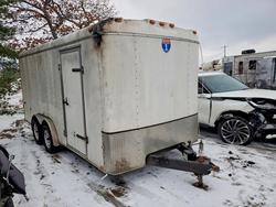 Salvage trucks for sale at Kincheloe, MI auction: 2009 Itci Trailer-Enclosed Cargo Trailer