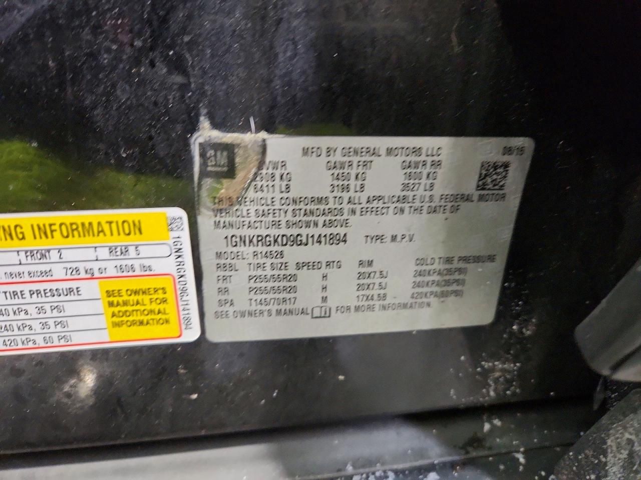 2016 Chevrolet Traverse lt