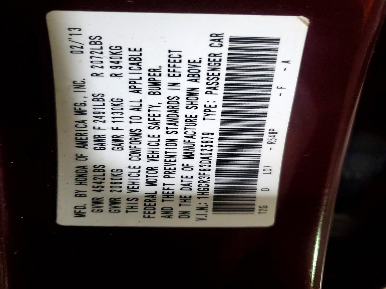 2013 Honda Accord exl