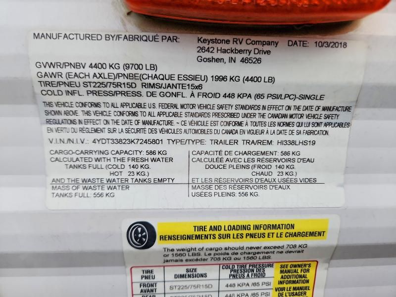 2019 Keystone Hideout-rv