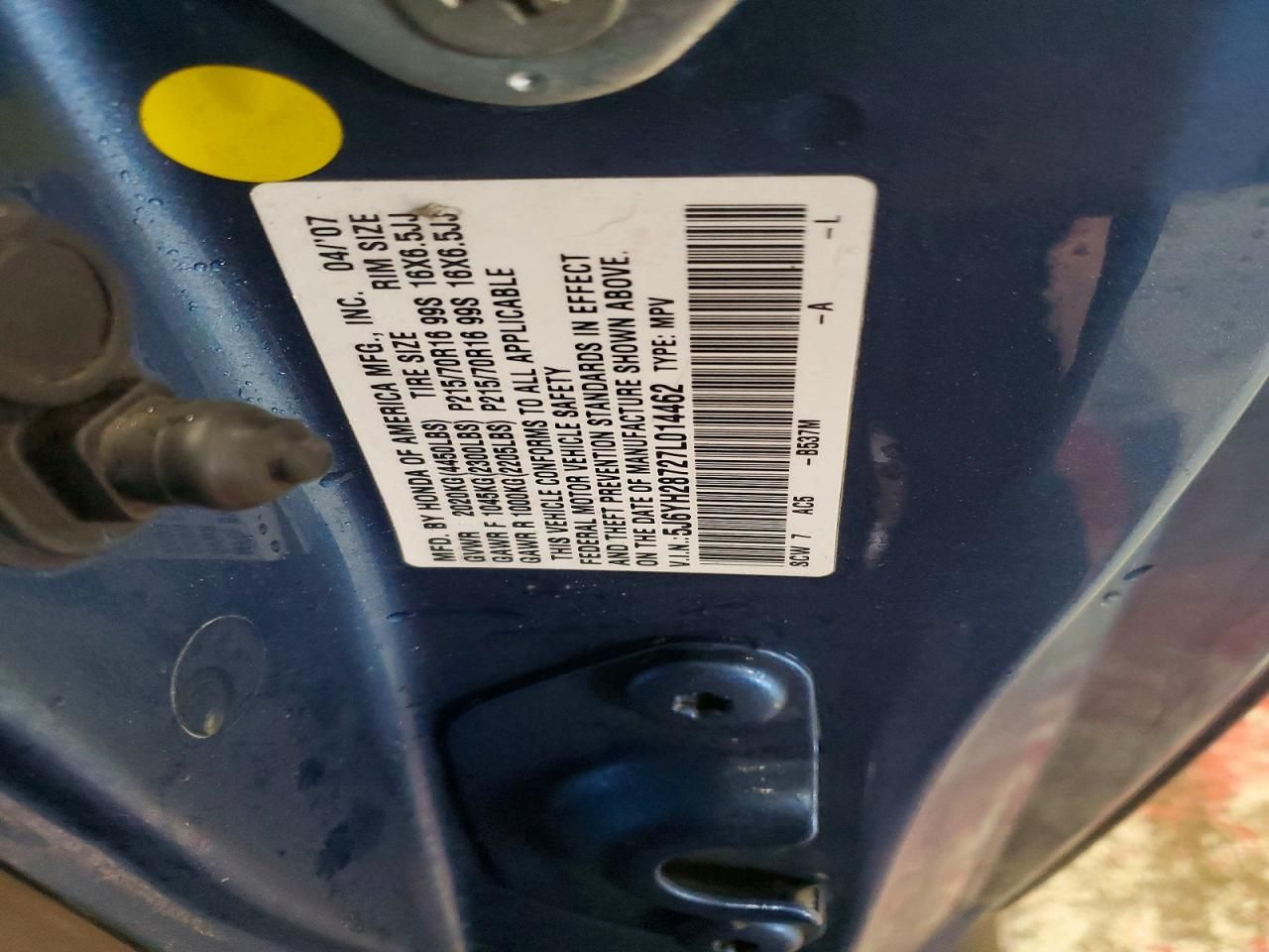 2007 Honda Element ex