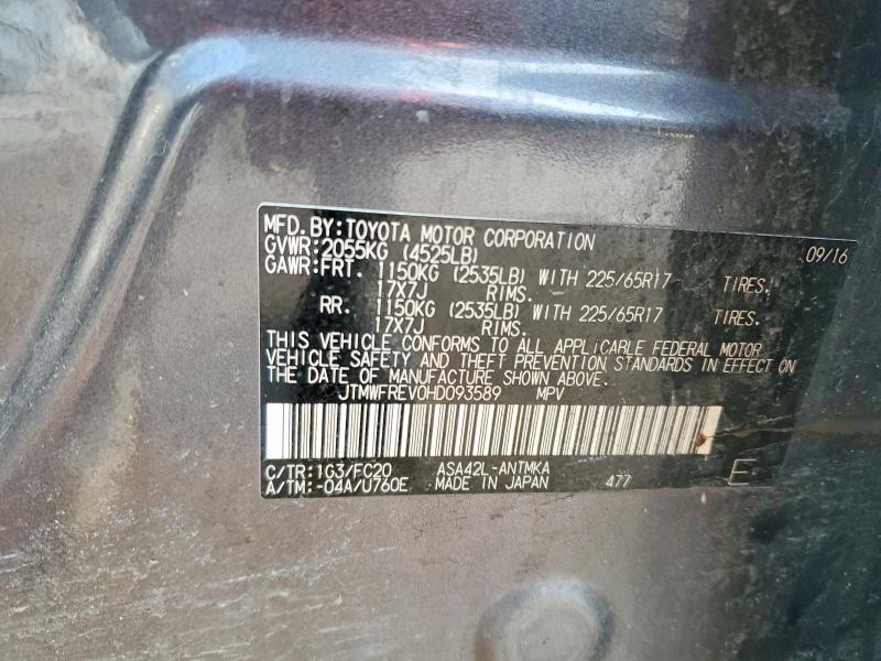 2017 Toyota Rav4 xle