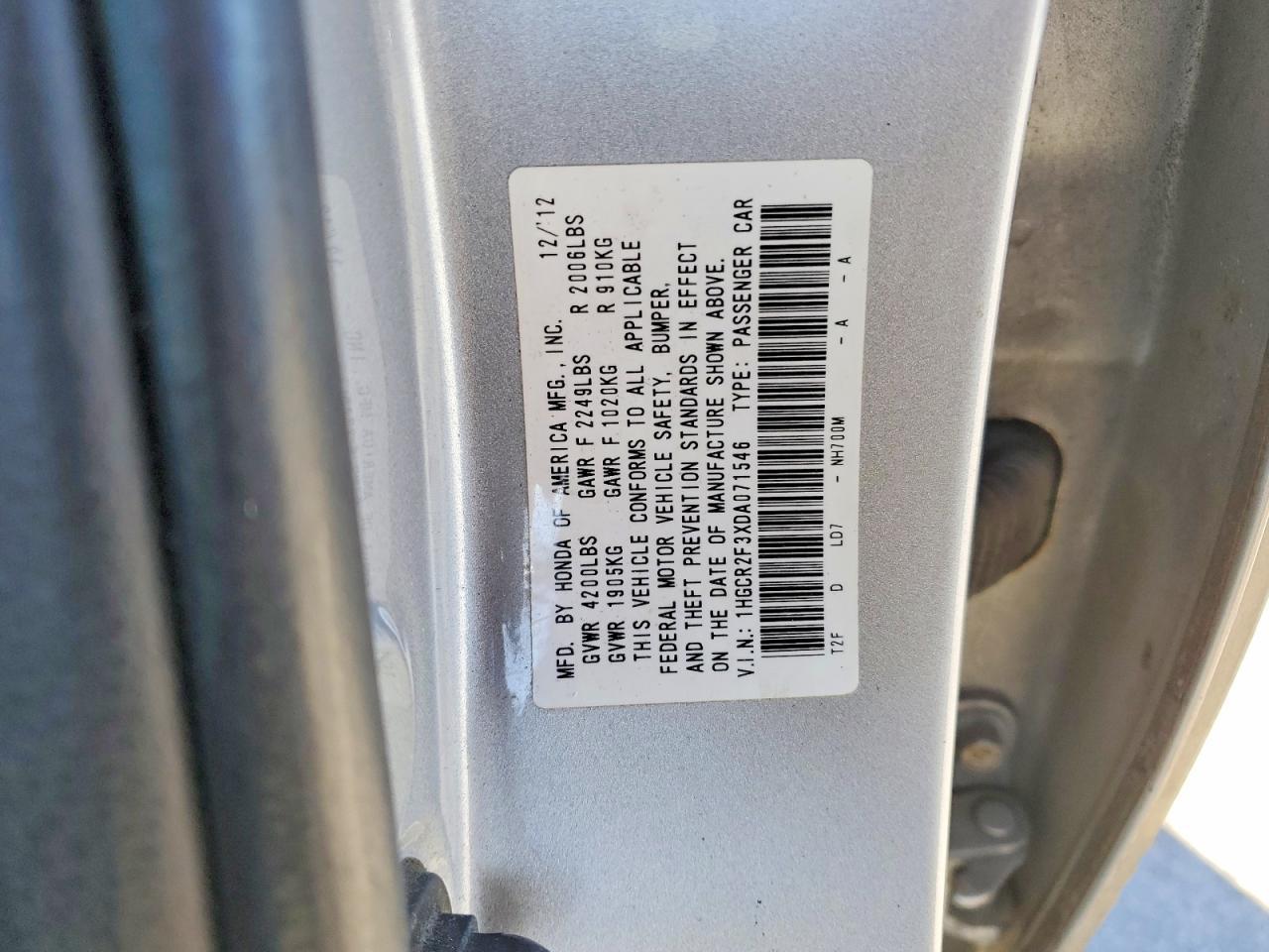 2013 Honda Accord lx