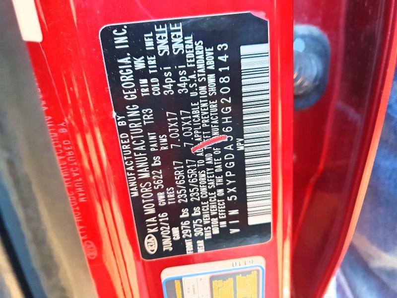 2017 KIA Sorento lx V6