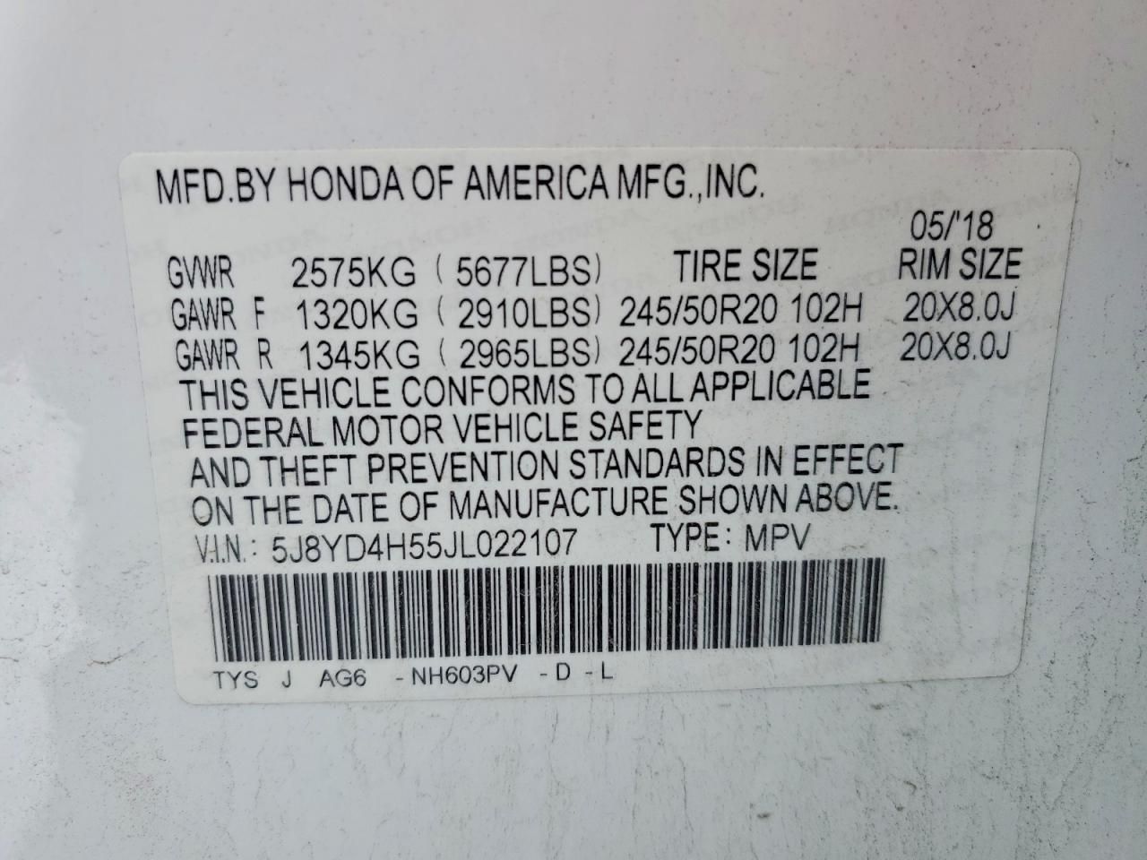 2018 Acura Mdx Technology