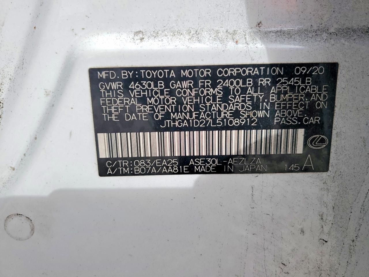 2020 Lexus Is 300 f Sport