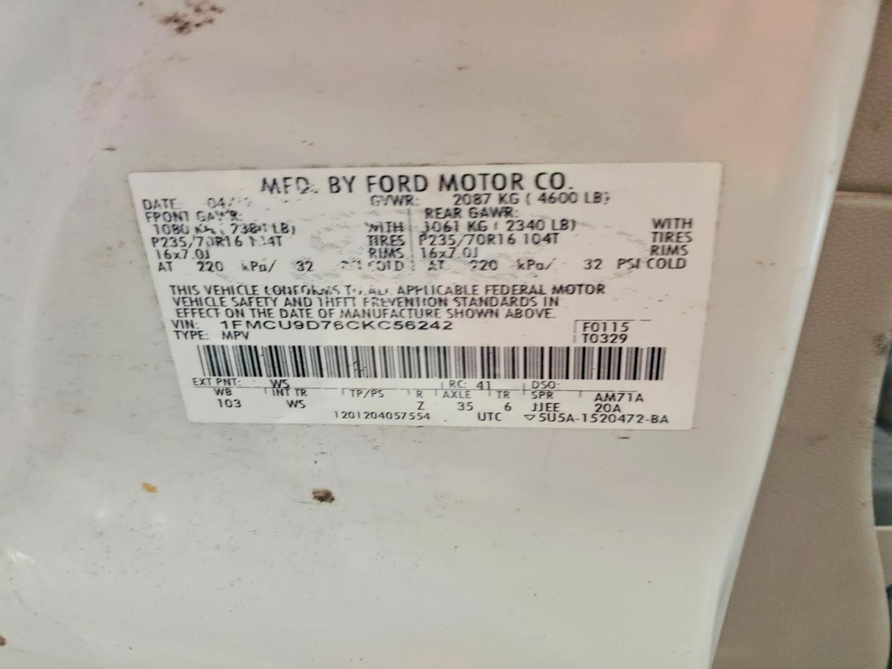 2012 Ford Escape xlt