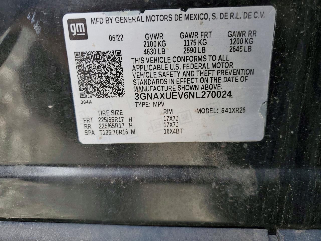 2022 Chevrolet Equinox lt