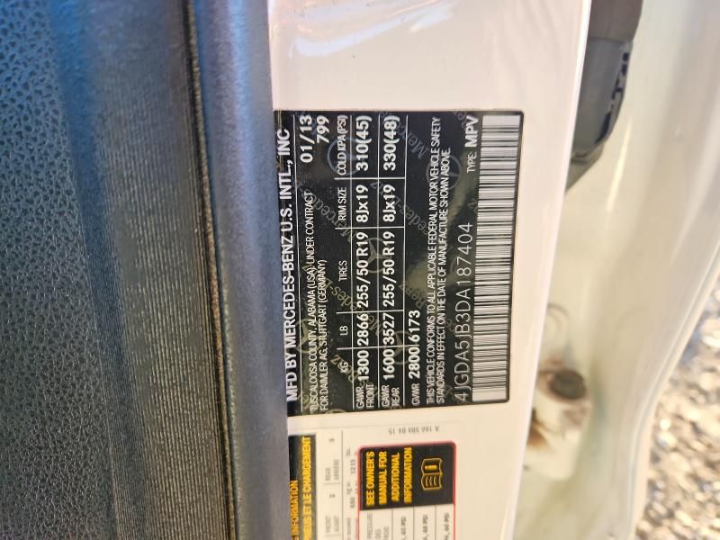 2013 Mercedes-Benz Ml 350