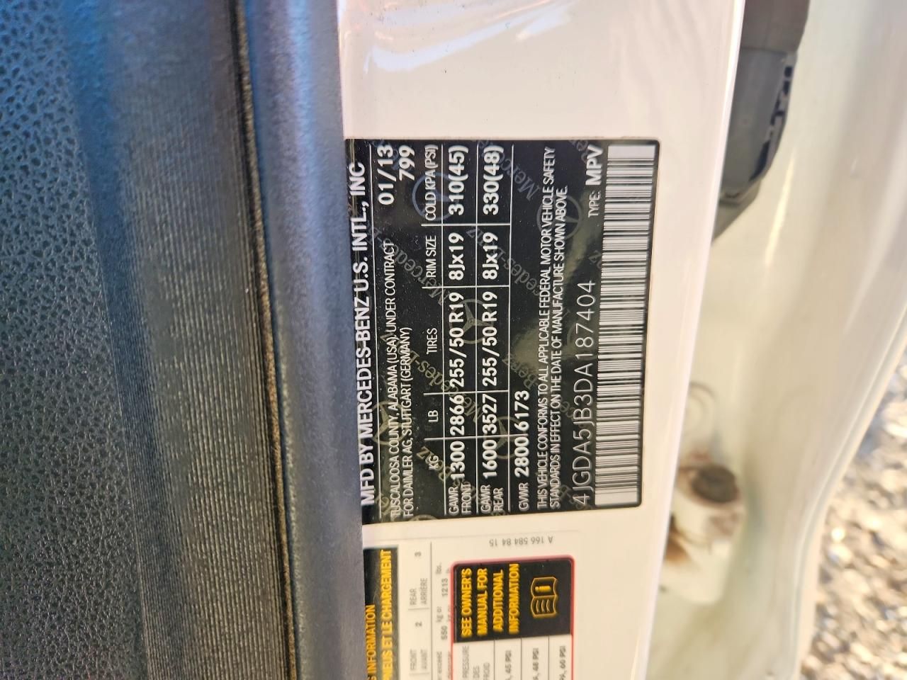 2013 Mercedes-Benz Ml 350