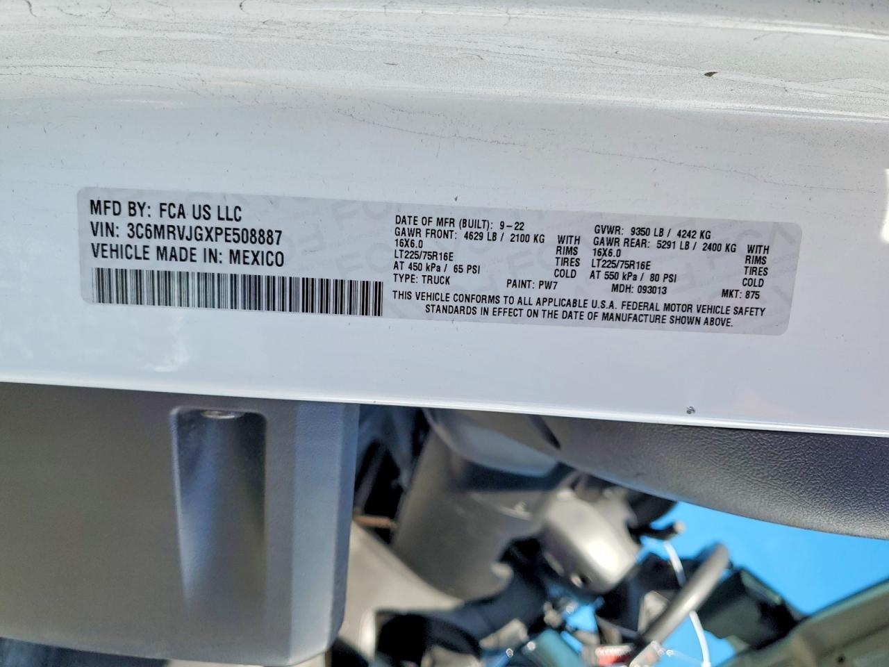 2023 Dodge RAM Promaster 3500 Utility / Service Van