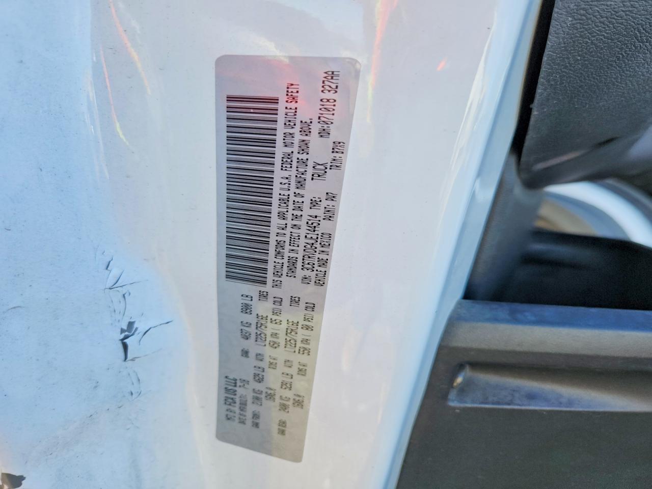 2018 Dodge Ram Promaster 2500 2500 High