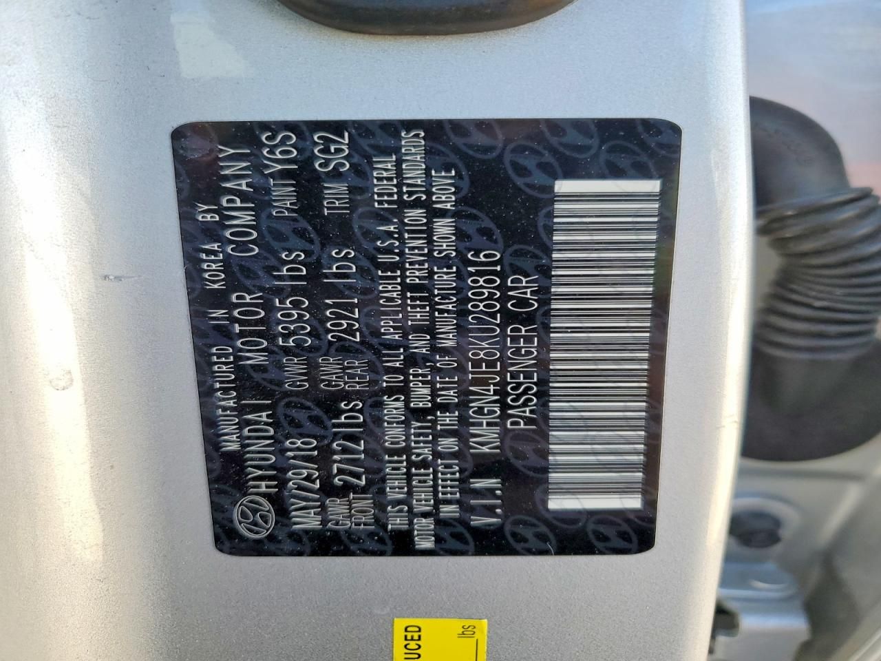 2019 Genesis G80 Base