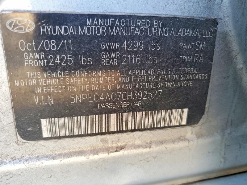 2012 Hyundai Sonata se