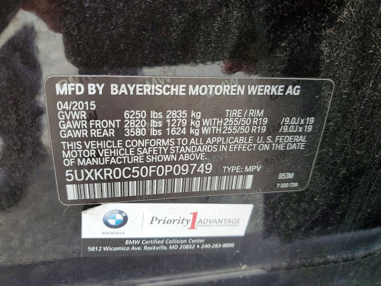 2015 BMW X5 Xdrive35i