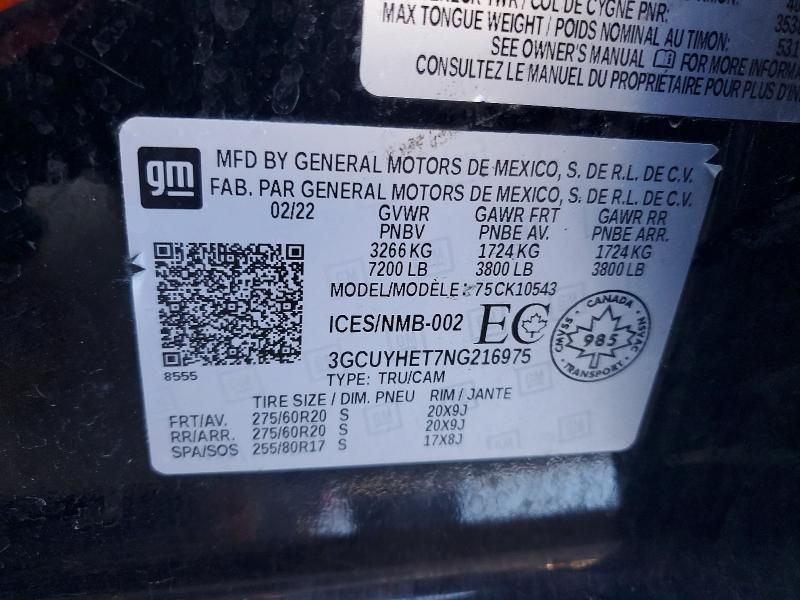 2022 Chevrolet Silverado ltd K1500 High Country