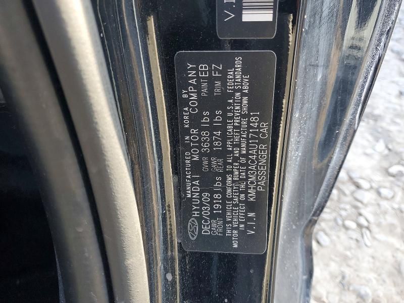 2010 Hyundai Accent Blue