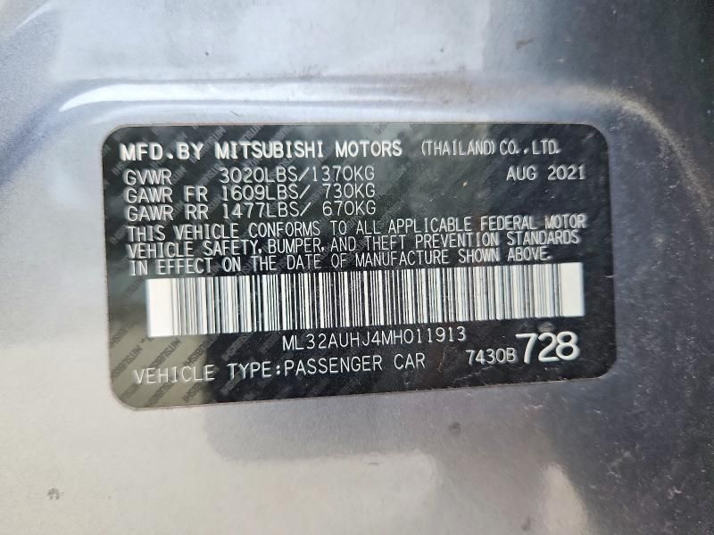 2021 Mitsubishi Mirage es