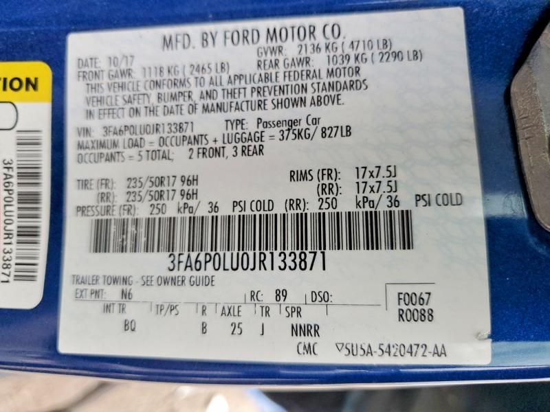 2018 Ford Fusion se Hybrid