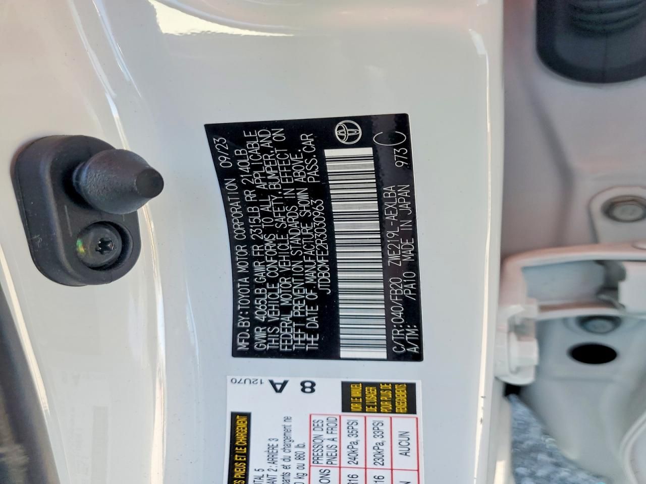 2024 Toyota Corolla le