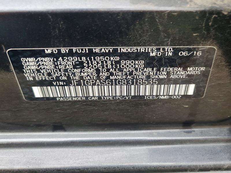 2016 Subaru Impreza Sport
