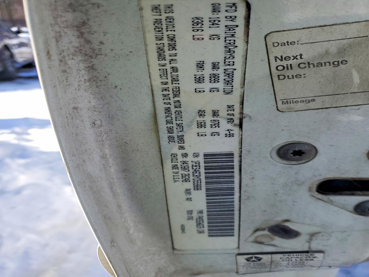 2000 Plymouth Neon Base