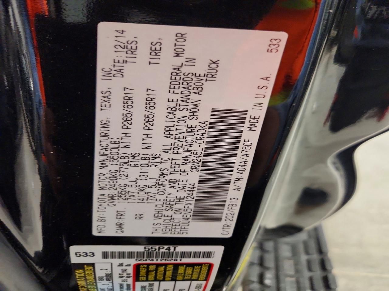 2015 Toyota Tacoma Access Cab