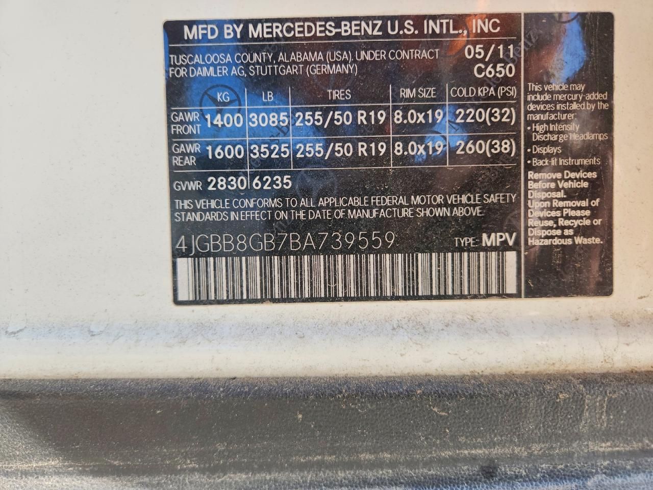 2011 Mercedes-Benz Ml 350 4matic