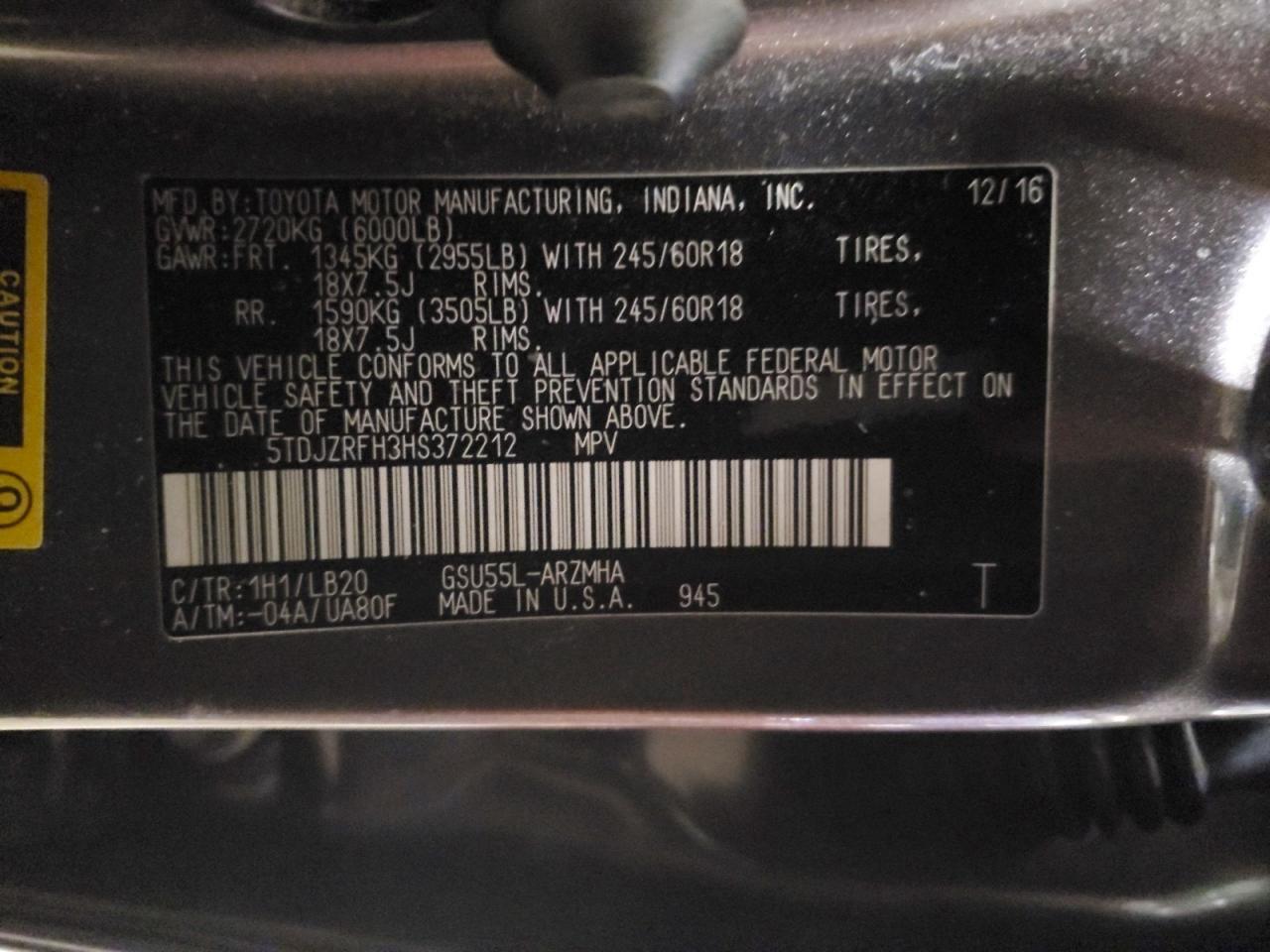 2017 Toyota Highlander se