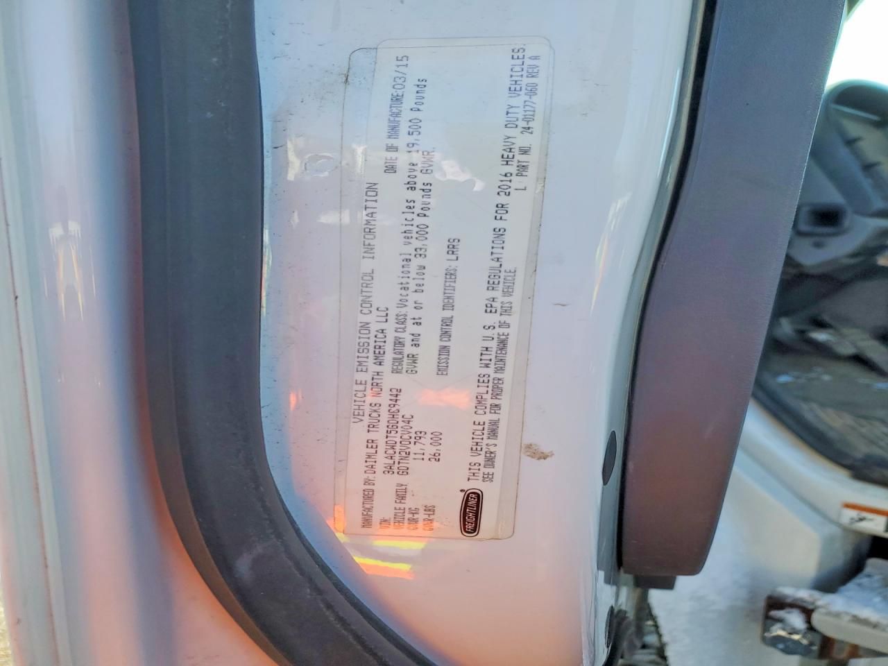 2016 Freightliner Business Class M2 BOX Truck