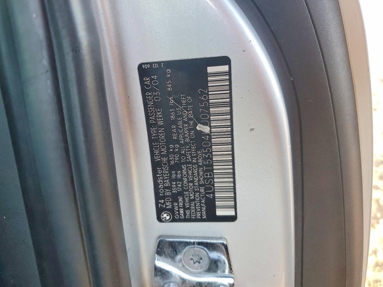 2004 BMW Z4 3.0
