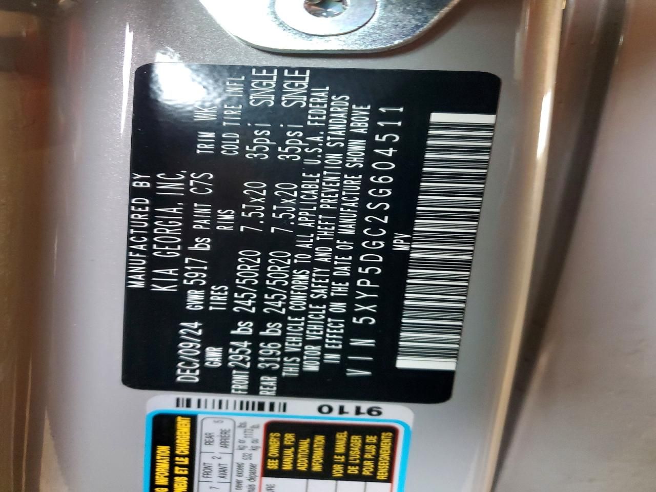 2025 KIA Telluride sx