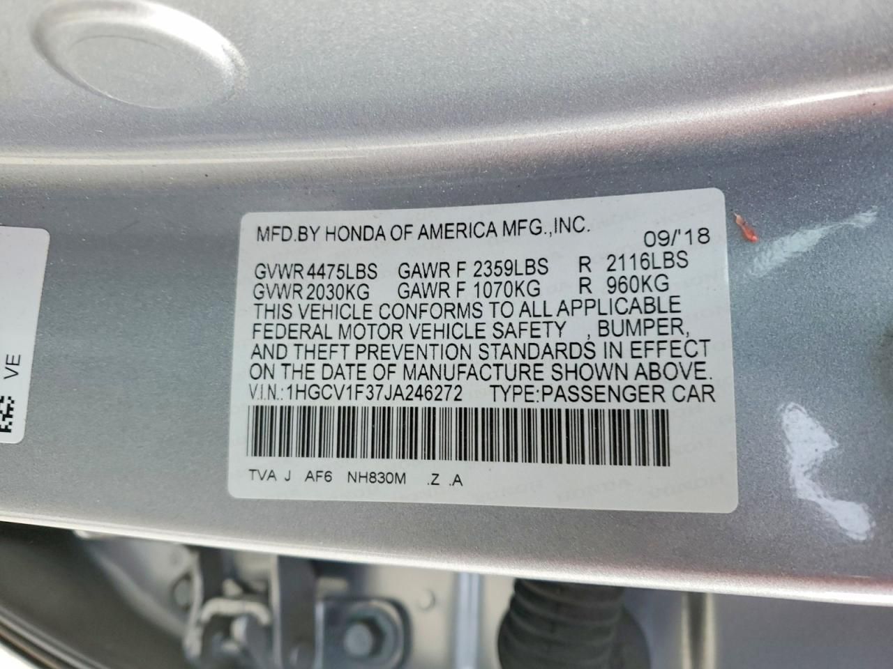 2018 Honda Accord Sport