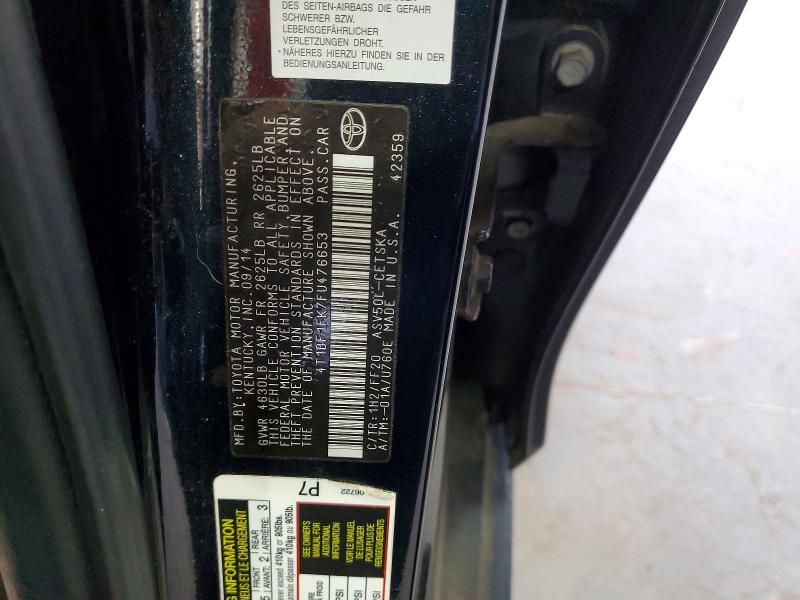 2015 Toyota Camry le