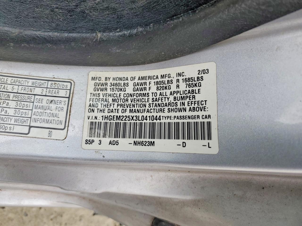 2003 Honda Civic lx