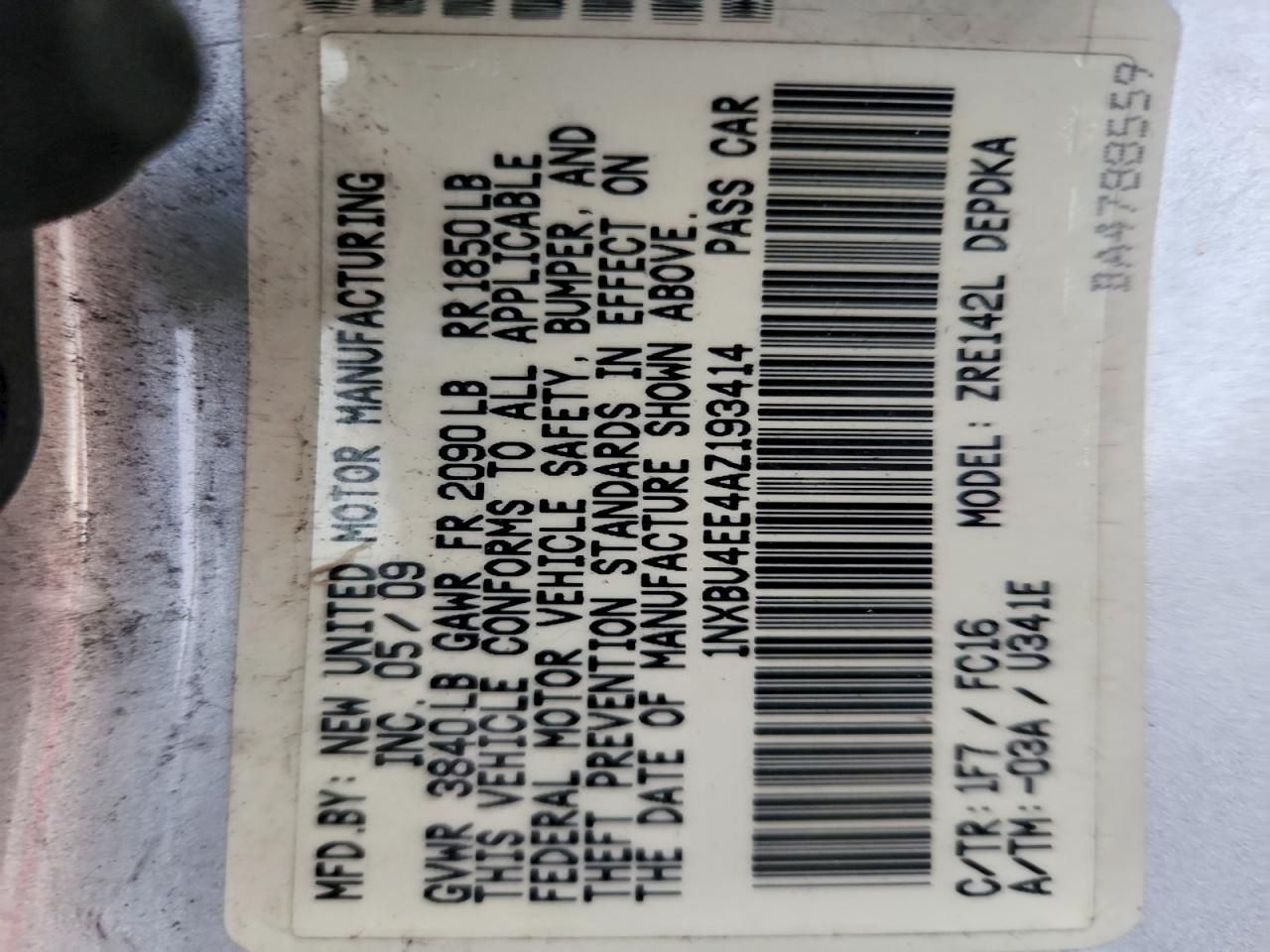 2010 Toyota Corolla Base