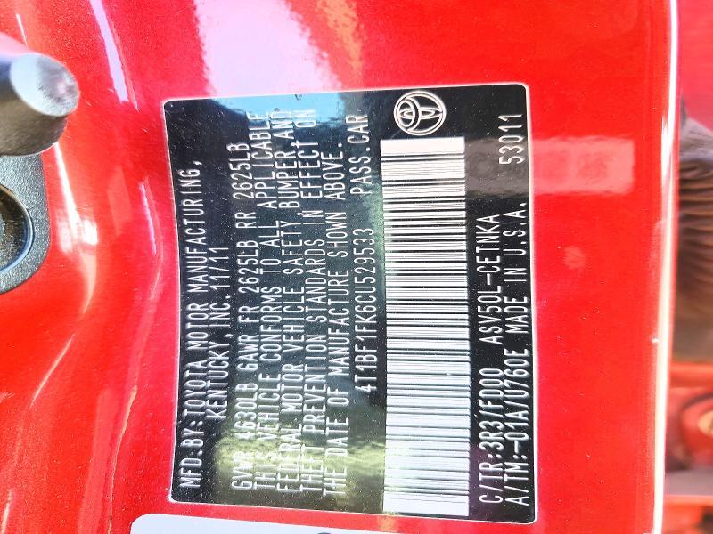 2012 Toyota Camry le