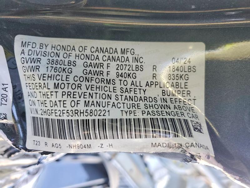 2024 Honda Civic Sport