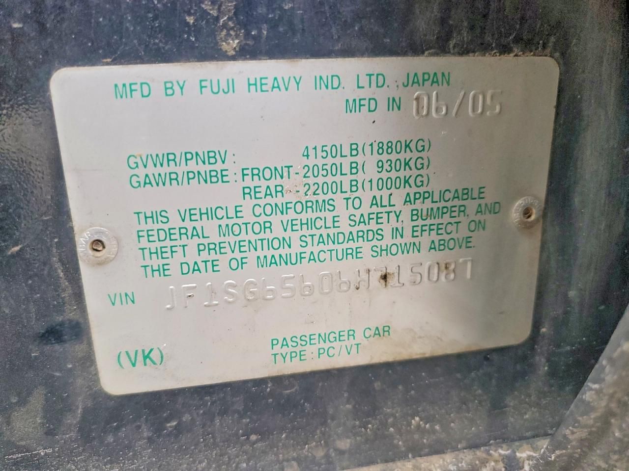 2006 Subaru Forester 2.5x Premium