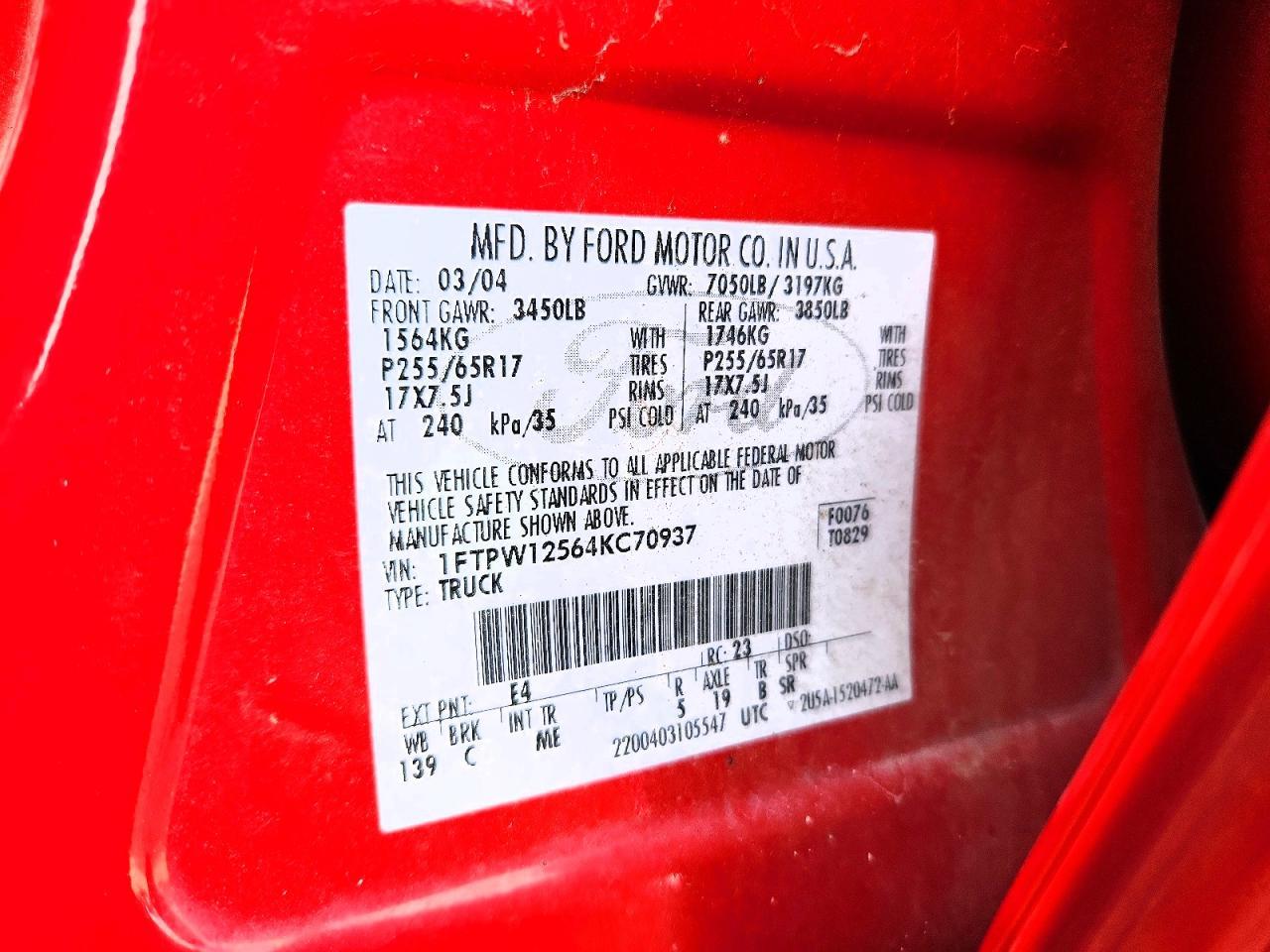 2004 Ford F150 Supercrew