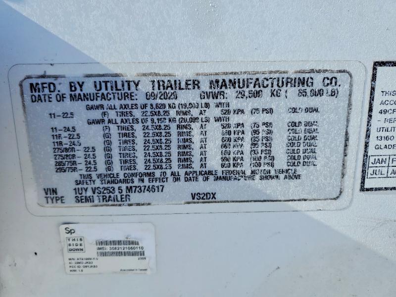 2021 Utility Semi Trail