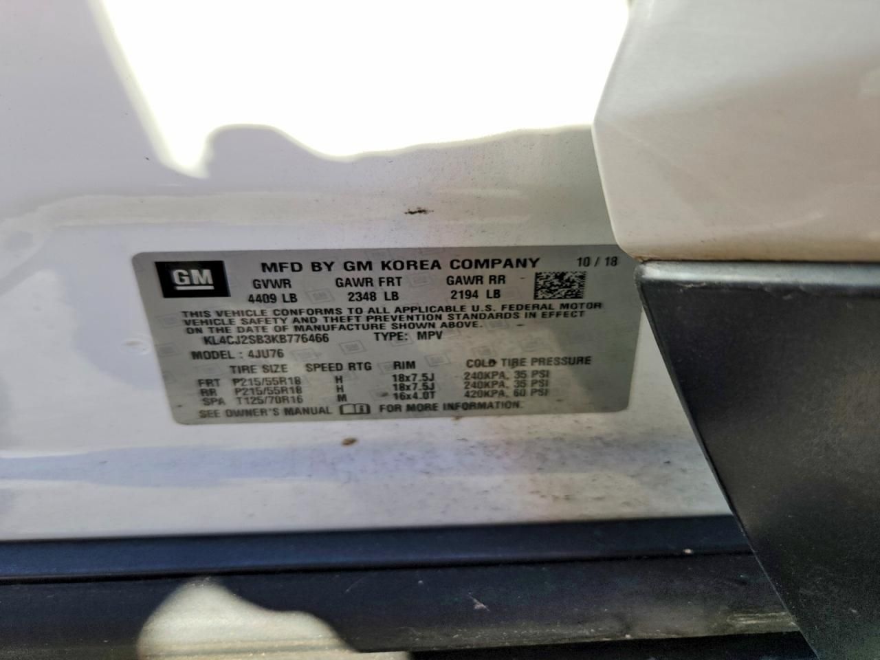 2019 Buick Encore Sport Touring