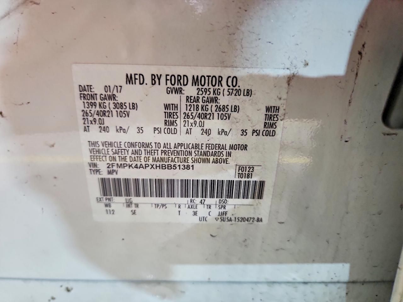 2017 Ford Edge Sport