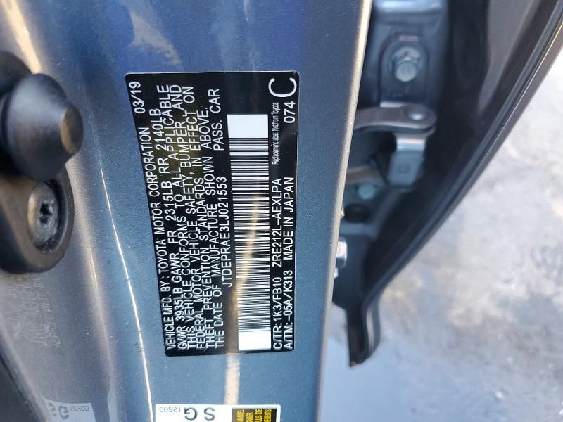 2020 Toyota Corolla le