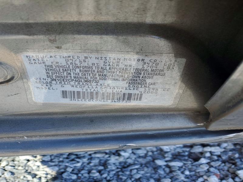 2016 Nissan Versa Note sv