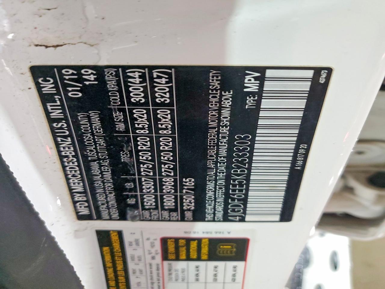 2019 Mercedes-Benz Gls 450 4matic